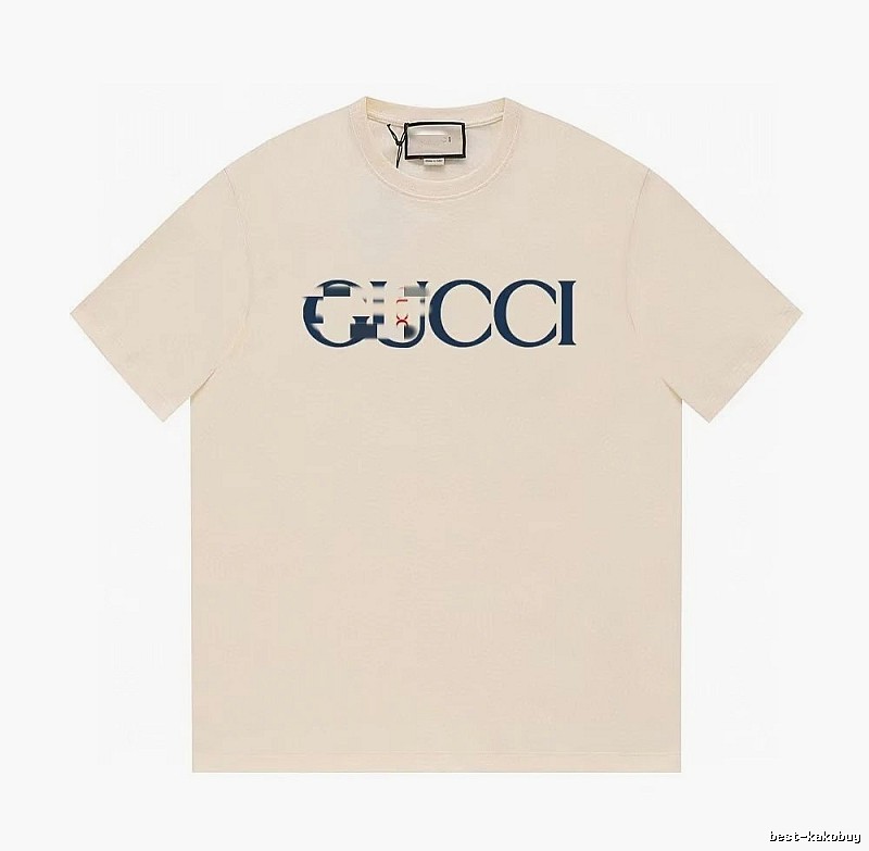Gucci Classic Printed Casual Style Off-white Short Sleeve T-Shirt