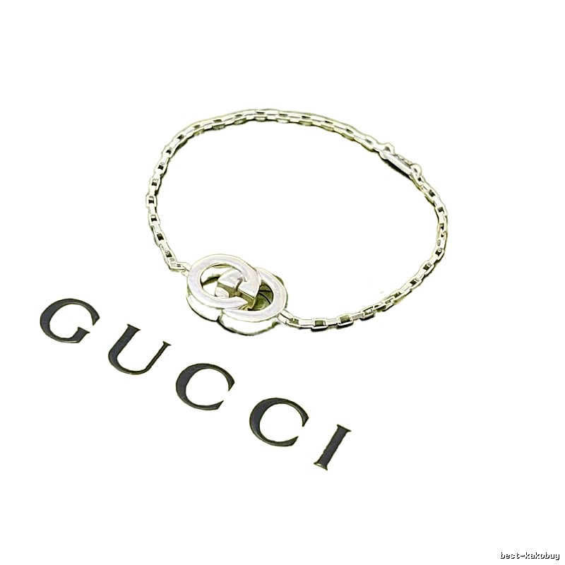 Gucci Double G Sterling Silver Bracelet