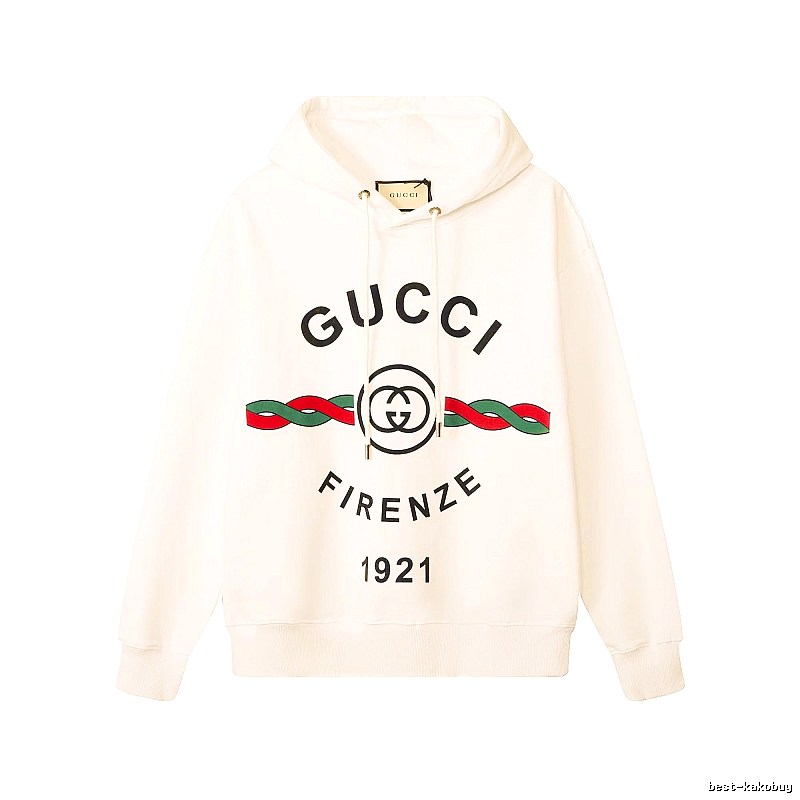 Gucci Hoodie with Cream Hoodie with Gucci Firenze