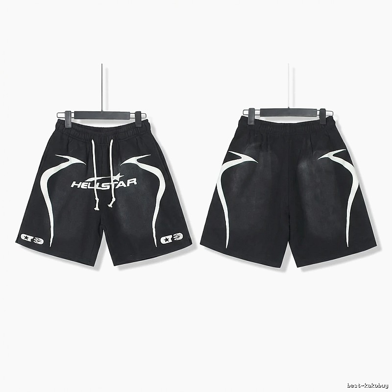 Hellstar dark style black shorts