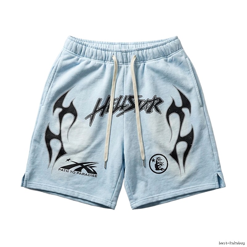 Hellstar dark style light blue shorts