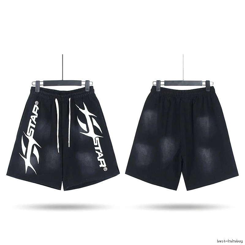 Hellstar Trendy Style Black Shorts
