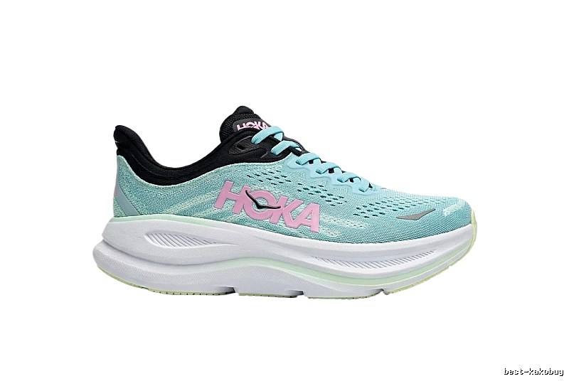 HOKA trendy brand mint green running shoes