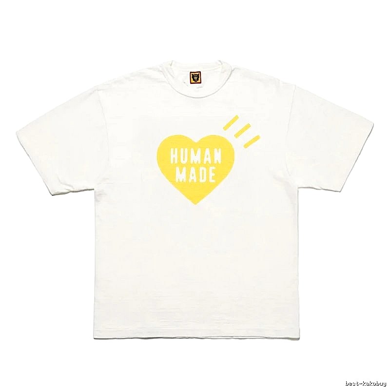 Human Made Monogram Heart logo T-shirt Black Green Human for Layered Styling