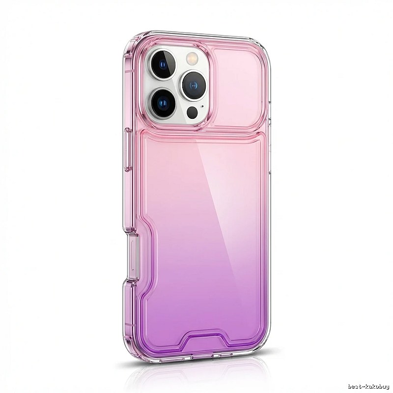iPhone gradient transparent pink phone case