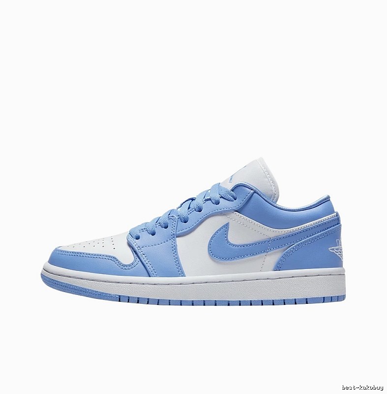 Jordan AJ1 Blue and White Casual Shoes