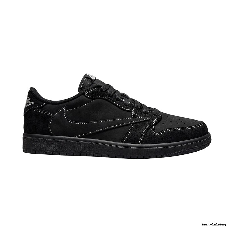 Jordan AJ1 simple style black shoes