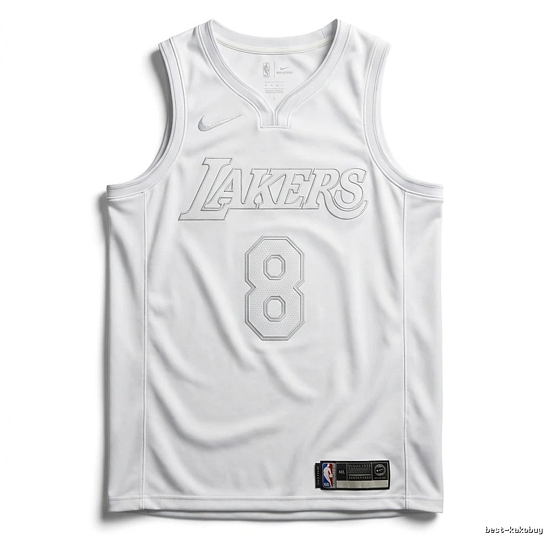 Kobe Lakers retro-style white tank top