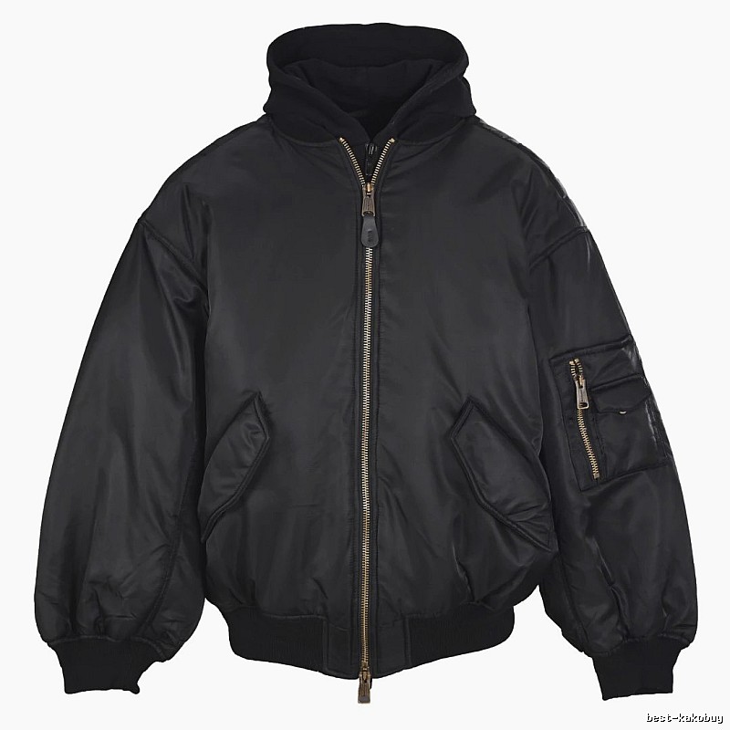 Layering C.P. Flight Bomber Jacket with sleeve utility zip