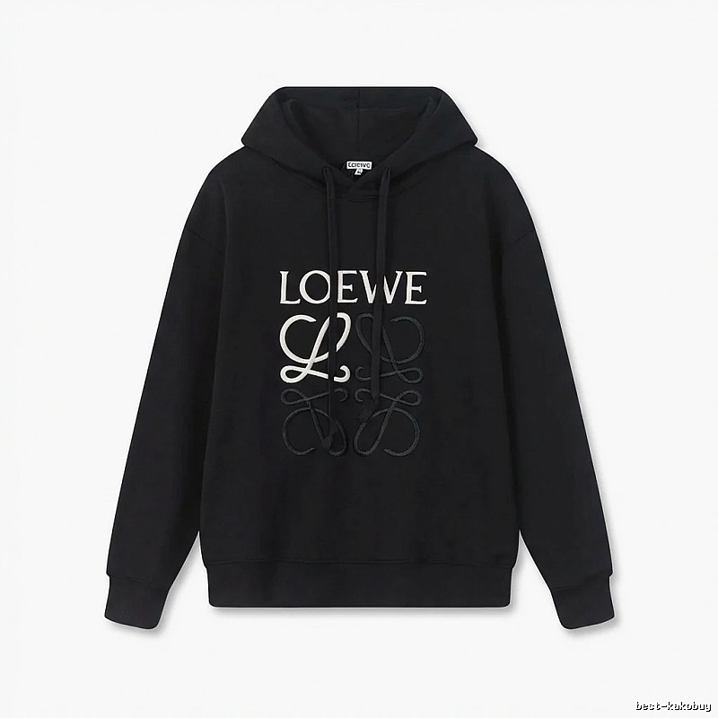 LOEWE letter embroidery style hoodie