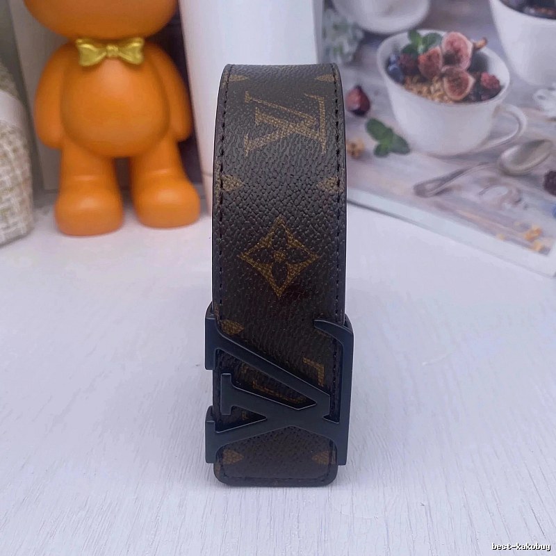 Louis Vuitton Clean Leather-Look Styling Monogram Belt Travel Styling