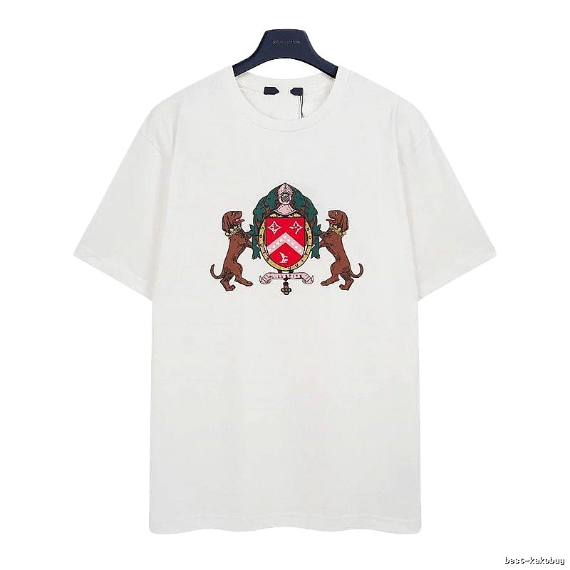 Louis Vuitton Vintage-style Badge White Short-sleeve T-shirt