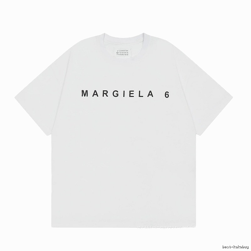 Maison Margiela MM6 Minimalist Style White Short Sleeve T-shirt