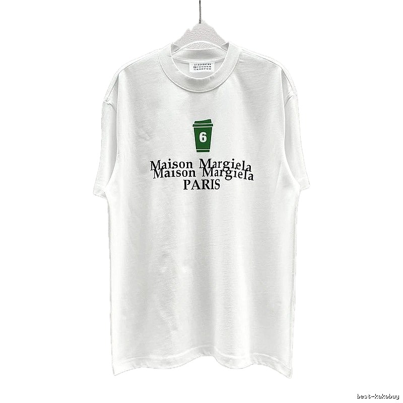 Maison Margiela No.6 Printed Casual White T-Shirt