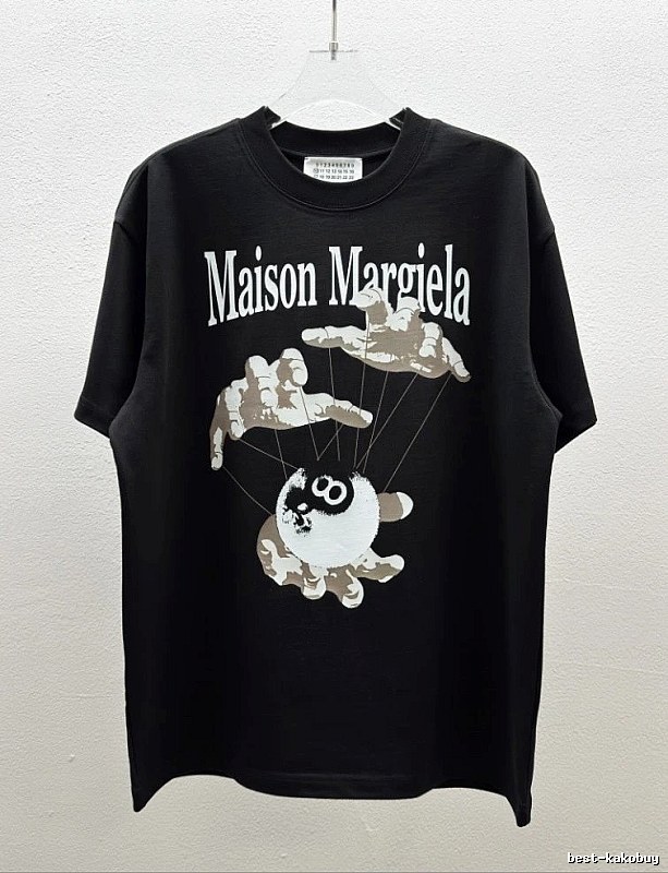 Maison Margiela Puppet Print Trendy Cool Black T-Shirt