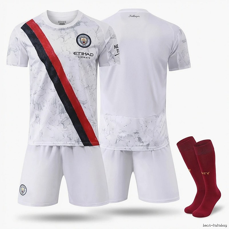 MCFC Sports Style White and Red Set