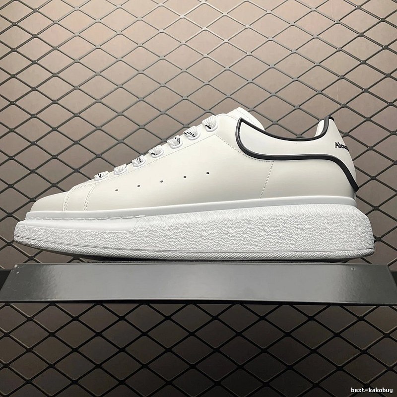 McQueen Oversized Sneakers in White and Black, Finished with Statement Proportions