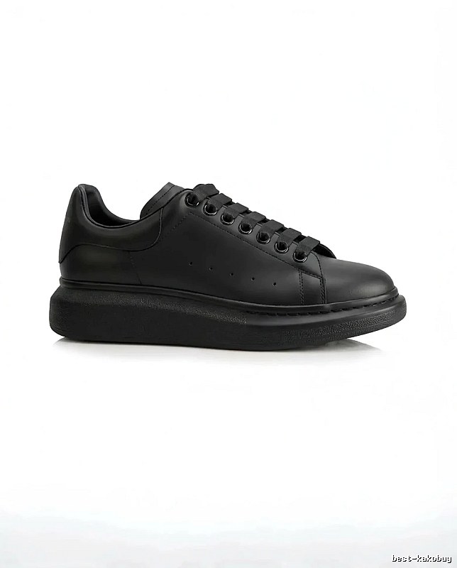 McQueen Thick-soled Casual Style Black Shoes
