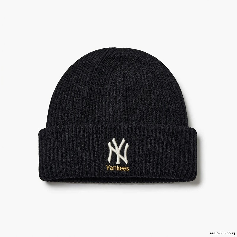 MLB New York Yankees Simple Black Knitted Hat