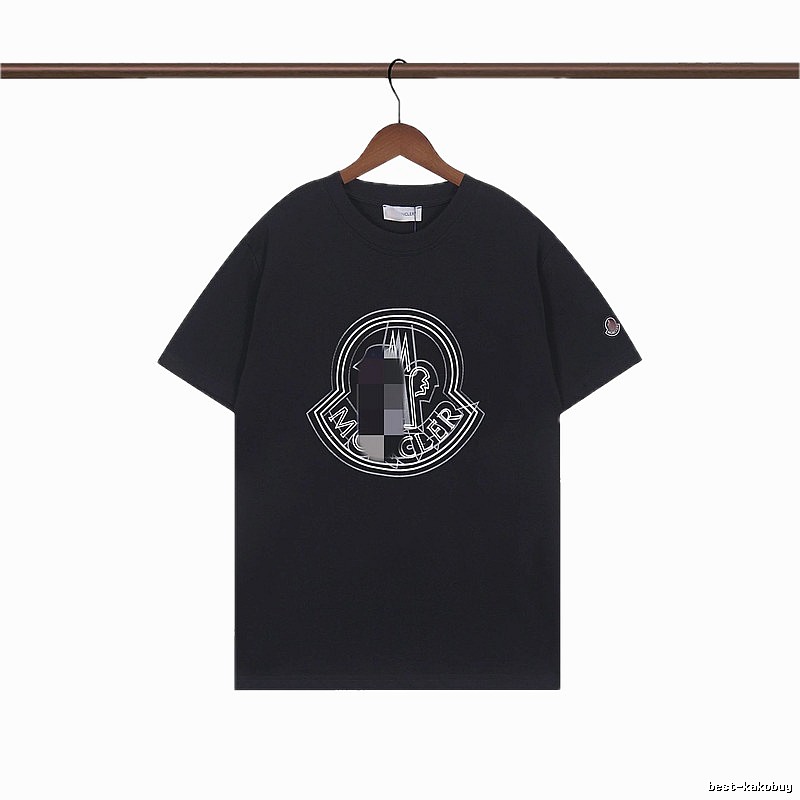 Moncler Classic Logo Casual Black Short-sleeve T-shirt