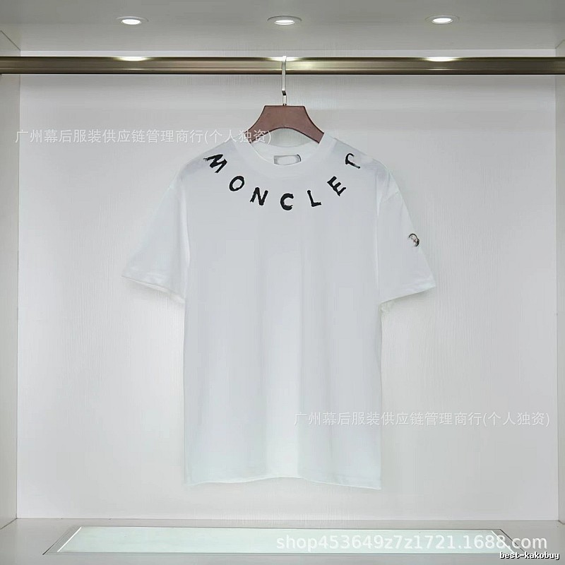Moncler Graffiti Casual Style White Short-sleeve T-shirt