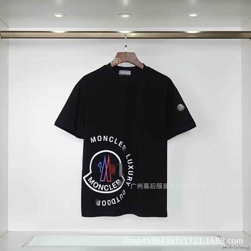 Moncler Outdoor Casual Style Black Short-sleeve T-shirt