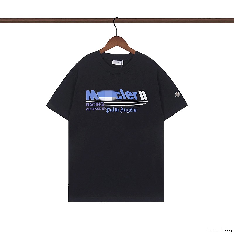 Moncler Racing Co-branded Street Style Black Short-sleeve T-shirt