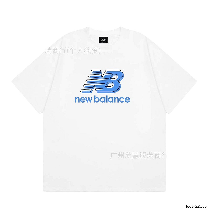 New Balance Casual Printed White Short-sleeve T-shirt