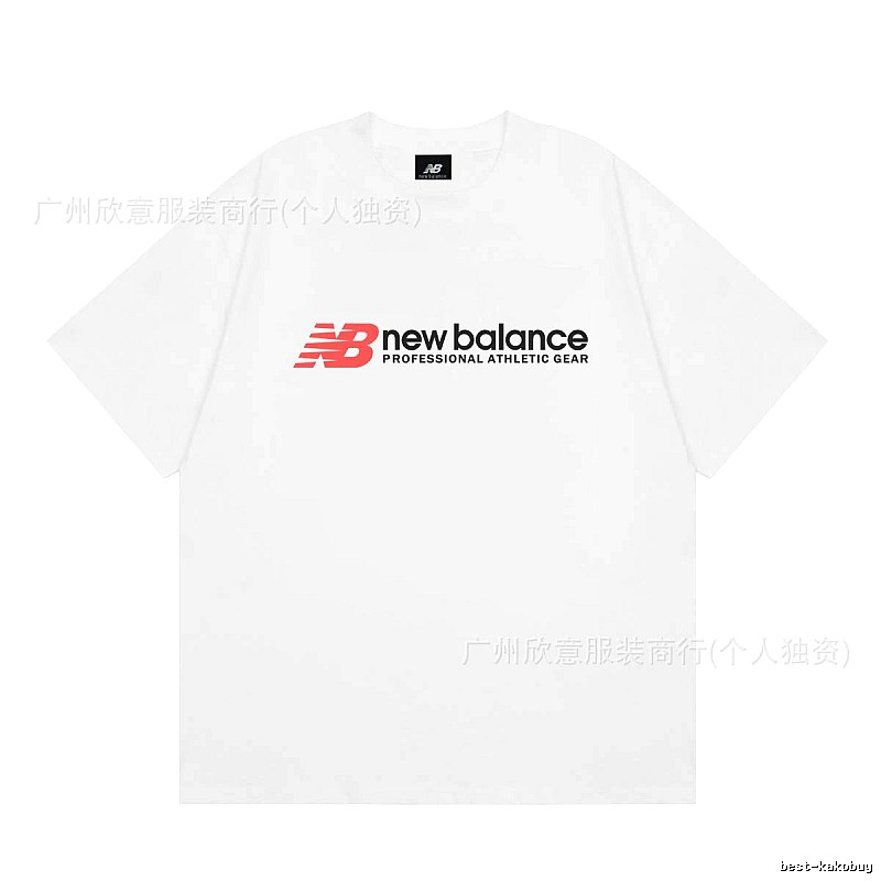 New Balance Sports Casual Style White Short-sleeve T-shirt