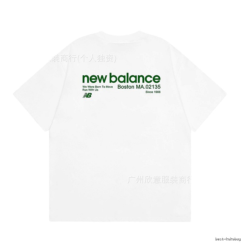 New Balance Vintage Casual Printed White T-Shirt