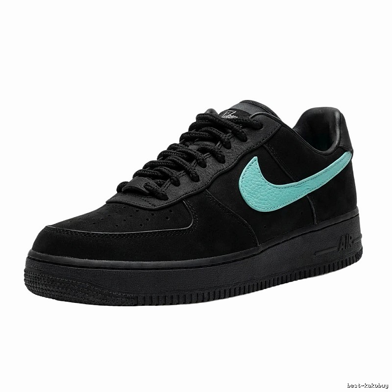 Nike Air Force 1 Black and Green Board Shoes