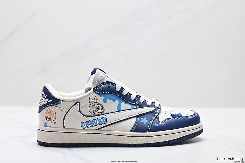 Nike Dunk Labubu Blue and White Childlike Style