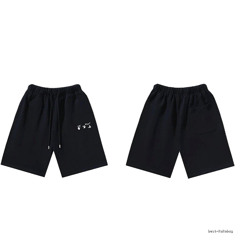 Off-White 016 Style Black Trendy and Cool Shorts
