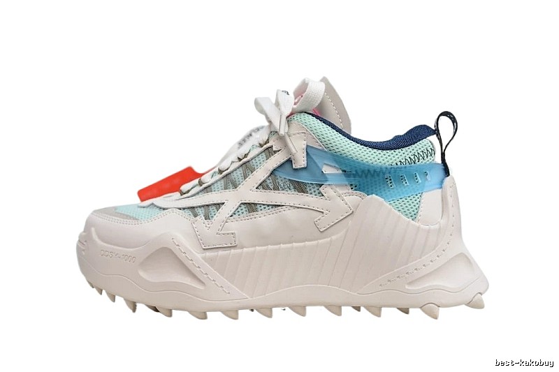 Off-White casual style white and blue sports shoes