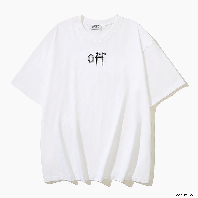 Off-White minimalist style white T-shirt