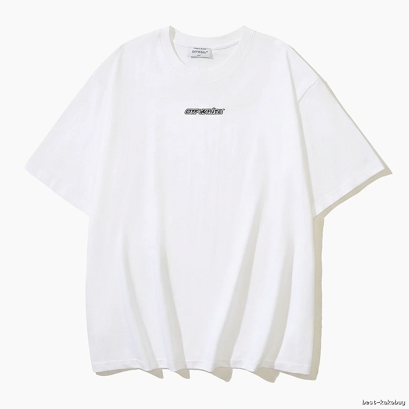 Off-White minimalist style white T-shirt