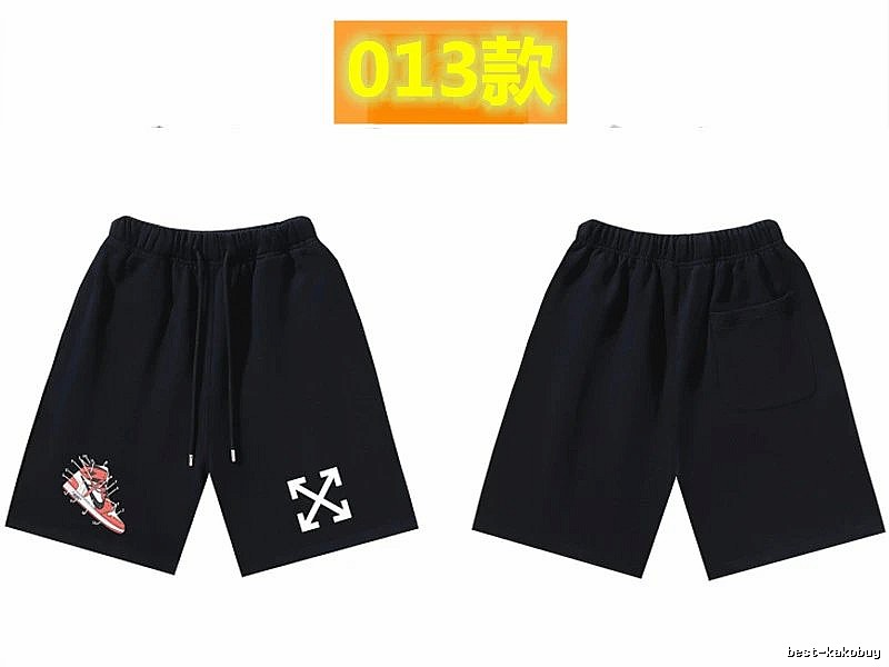 Off-White Style 013 Trendy Cool Black Shorts
