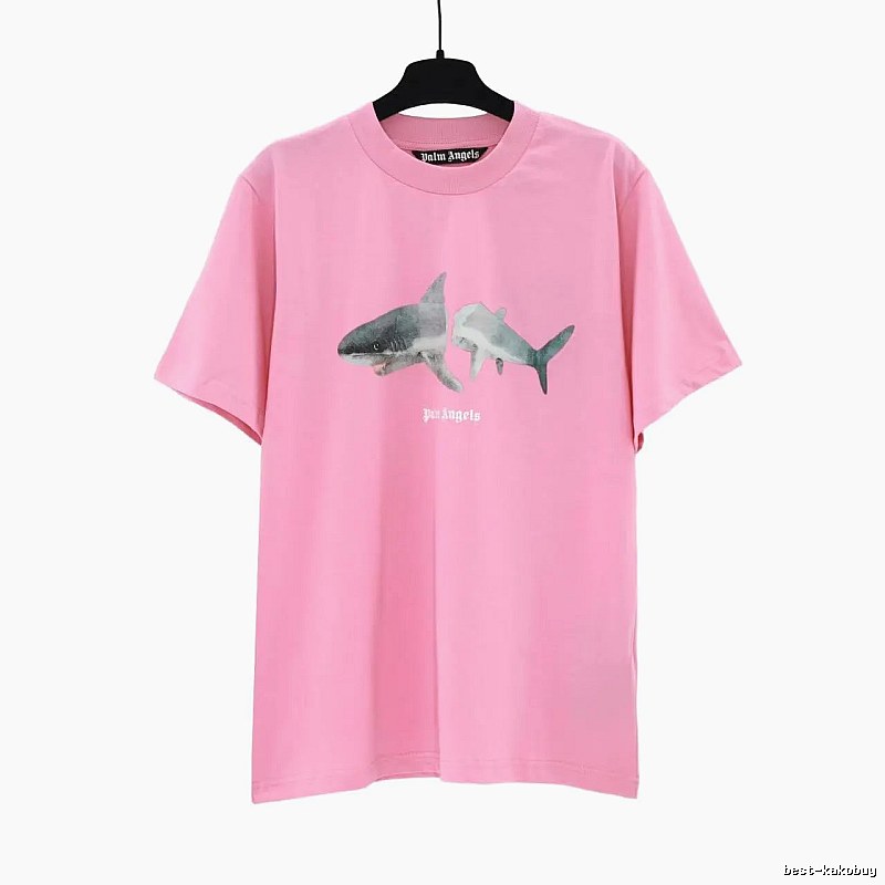 Palm Angels Premium Style Bear graphic T-shirt White Colorful Bear for Resort Outfits