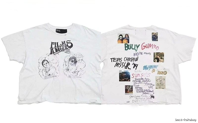 Paly Hollywood Graffiti Street Style White T-Shirt