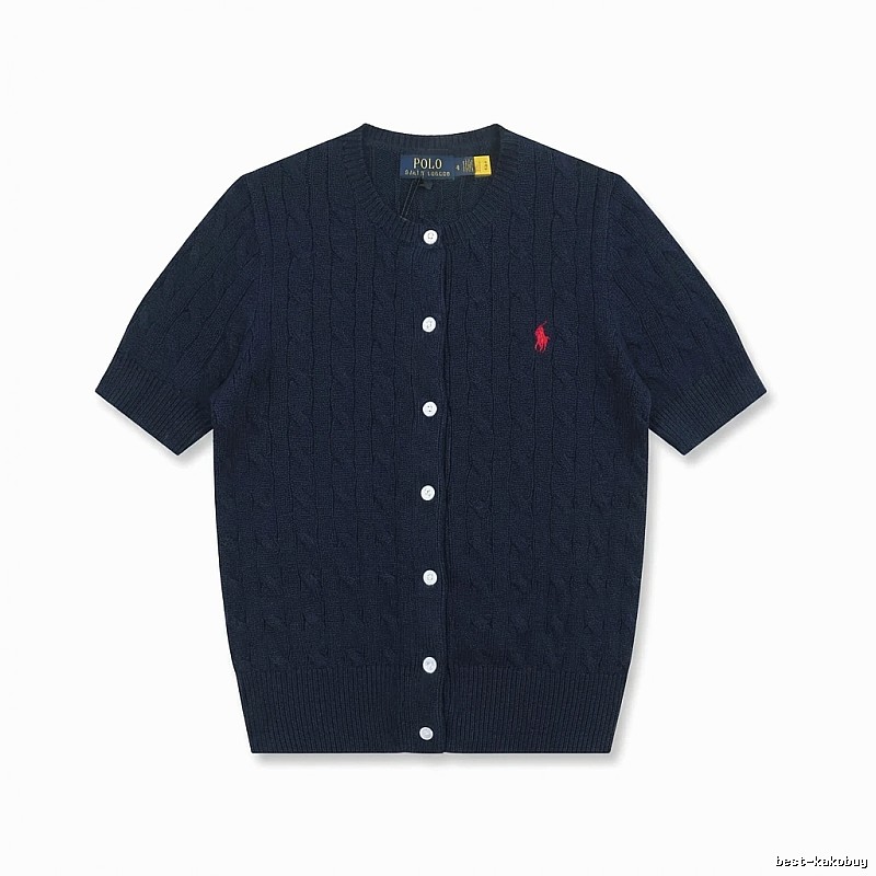 Ralph Lauren Polo retro - style navy blue cardigan