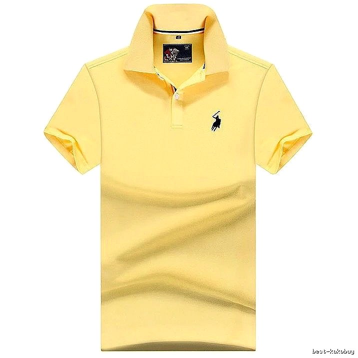 Ralph Lauren Premium Style Yellow polo shirt Bright Yellow Polo for Resort Outfits