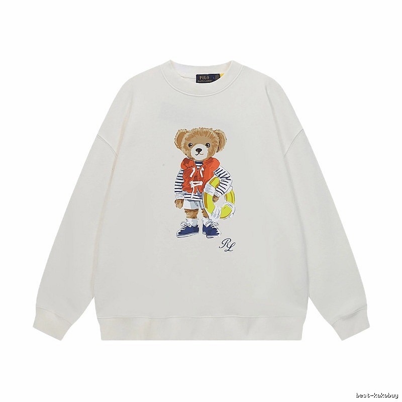 Ralph Lauren white sweatshirt with bear print