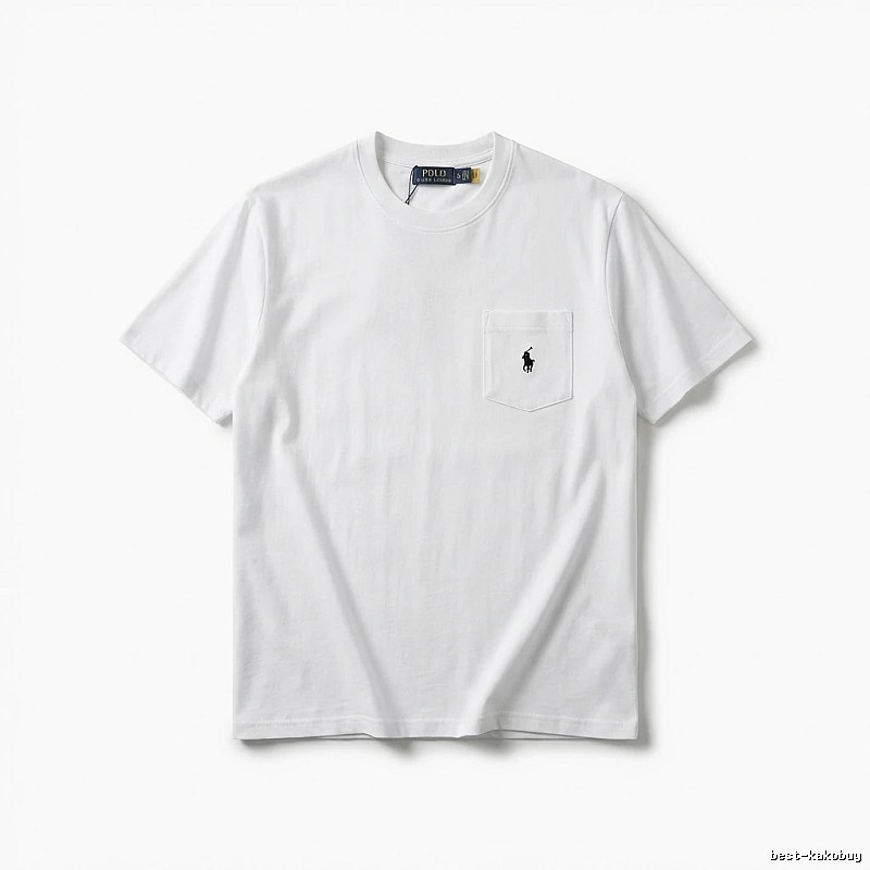 Ralph Lauren's classic and simple style white T-shirt