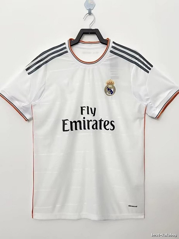 Real Madrid Summer Retro Teka soccer jersey White Retro Football with Bold Graphic