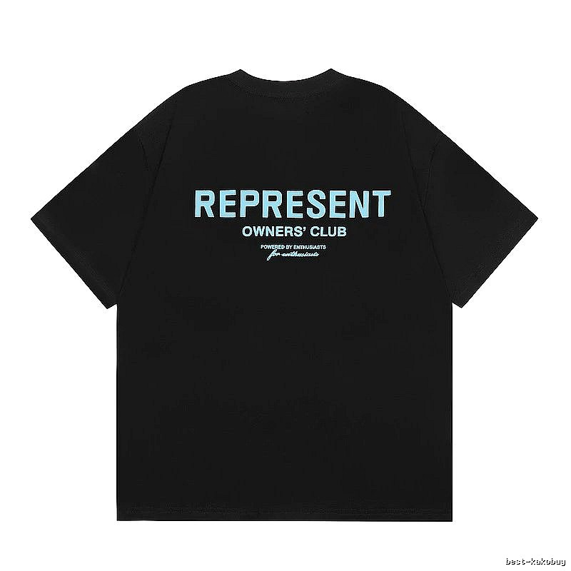 Represent Black Style 868 Owners Club T-Shirt Daily Styling Logo