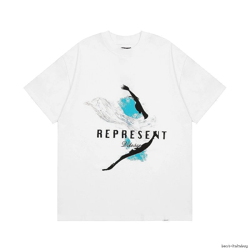 Represent White Style 826 Owners Club T-Shirt Poolside Style Logo