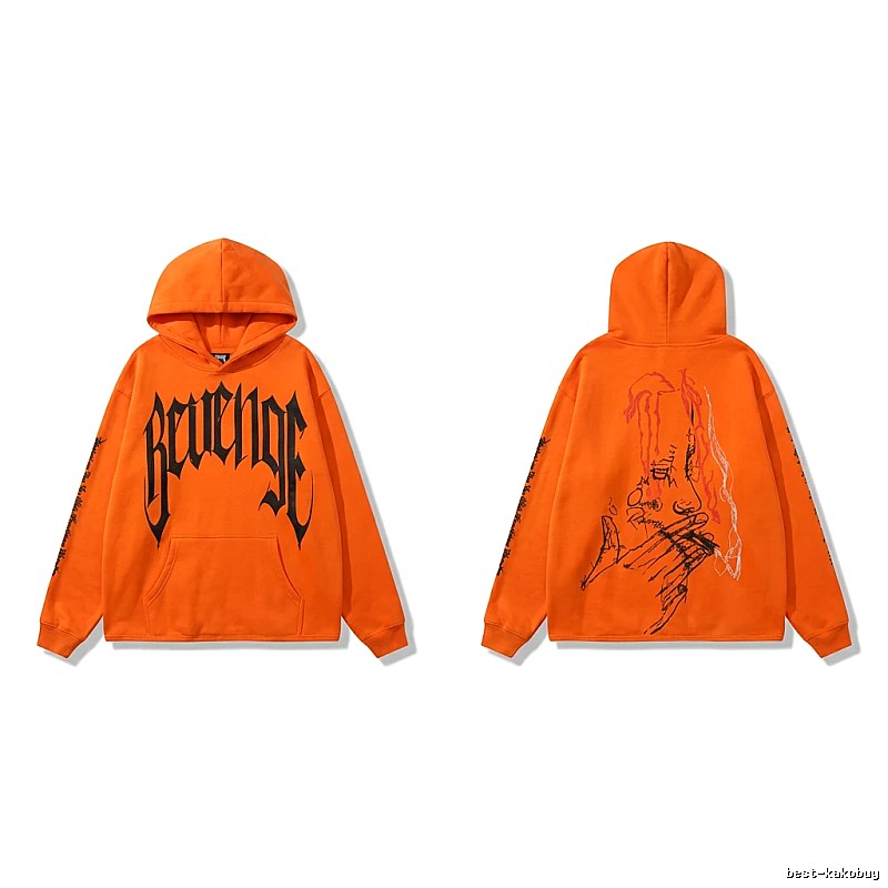 Revenge dark style orange hoodie