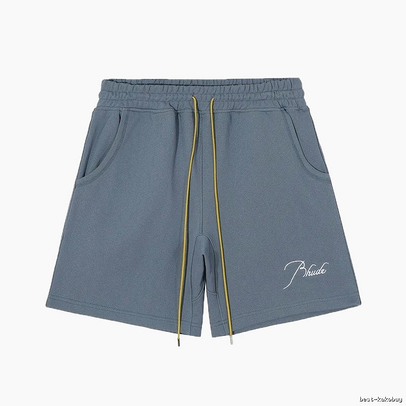RHUDE casual style gray shorts