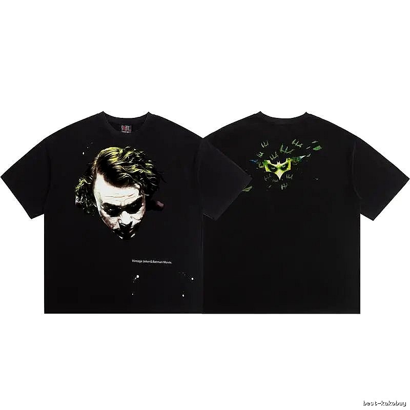 SAINT x Joker Co-branded Vintage Black T-Shirt
