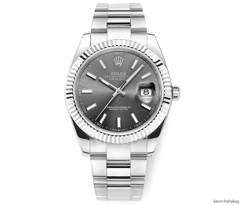 Silver And Gray Rolex Datejust Automatic Watch for occasion